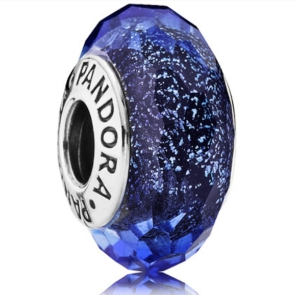 Pandora Jewelry - Pandora Fascinating Iridescent Shimmering Murano Glass Charm Blue